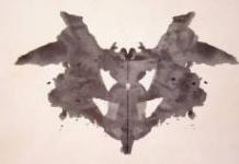 Rorschach lekeleri - psikolojik ve psikiyatrik muayene için projektif bir teknik